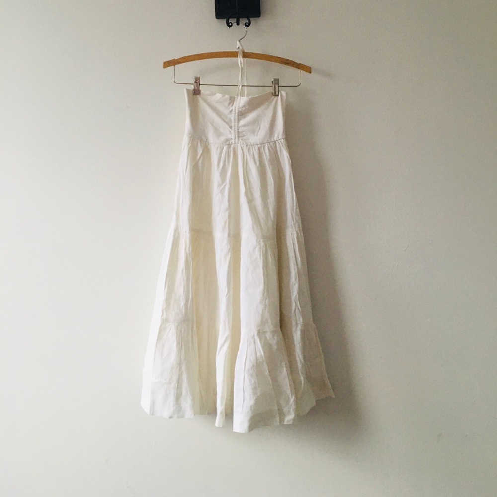 THEORY White Linen Dress Sz. Small